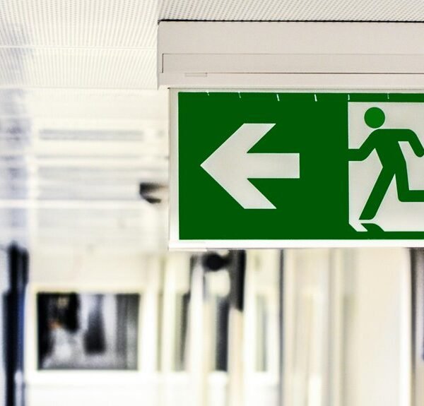 exit sign mat features